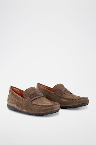 Mocassins en cuir Snake - Marron