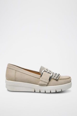 Mocassins en nubuck Wimbley - Taupe