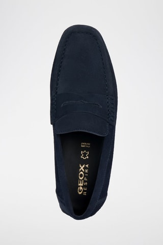 Mocassins en nubuck Kosmopolis - Bleu marine