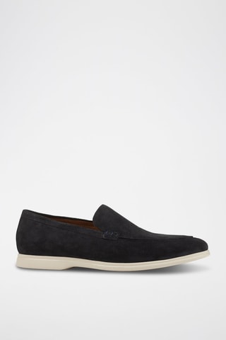 Mocassins en nubuck Venzone - Bleu marine