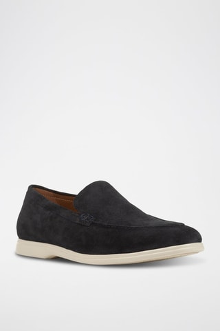 Mocassins en nubuck Venzone - Bleu marine