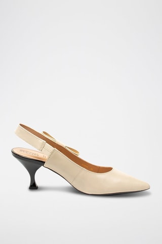 Escarpins en cuir Elisangel - Beige