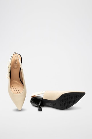 Escarpins en cuir Elisangel - Beige