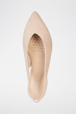 Ballerines en cuir de chèvre nubuck Charyssa - Beige