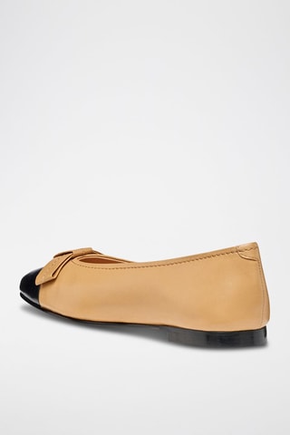 Ballerines en cuir de mouton nappa Millianee - Beige