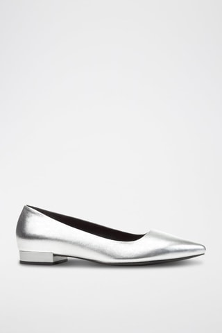 Ballerines en cuir Charyssa - Argenté