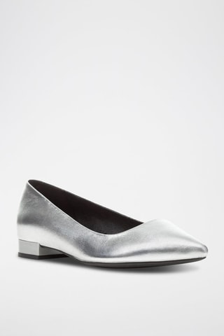 Ballerines en cuir Charyssa - Argenté