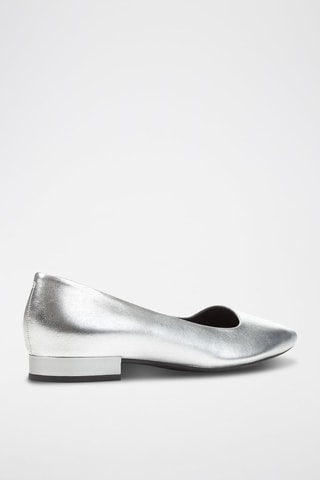 Ballerines en cuir Charyssa - Argenté