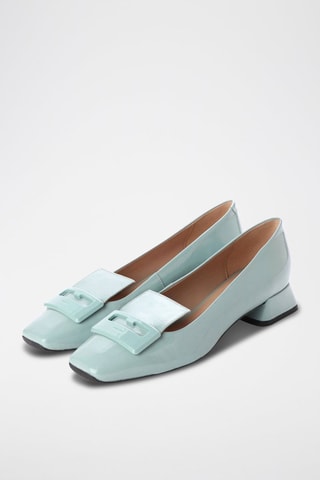 Ballerines en cuir verni Vivyanne - Vert d’eau