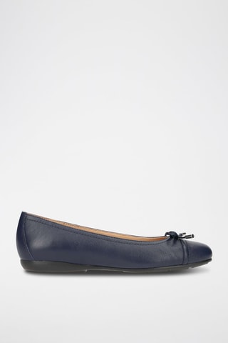Ballerines en cuir Annytah - Bleu marine