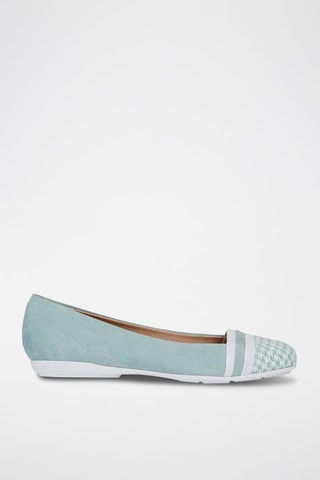 Ballerines en nubuck Annytah - Vert d’eau