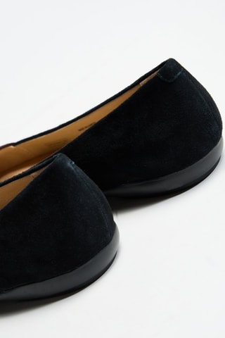 Ballerines en cuir - Noir