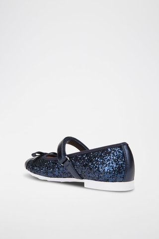 Babies en cuir Plie - Bleu marine