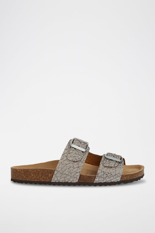 Mules en cuir Brionia L - Beige