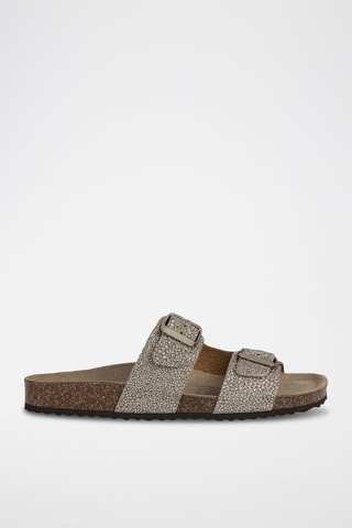 Mules en cuir Brionia L - Beige
