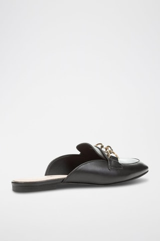 Mules en cuir Llizia - Noir
