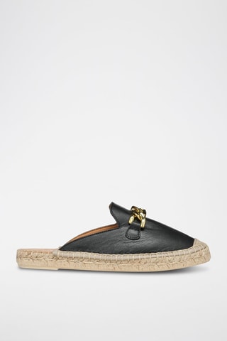 Mules en cuir Lampedusa - Noir