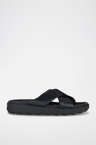 Mules en cuir nappa Spherica - Noir