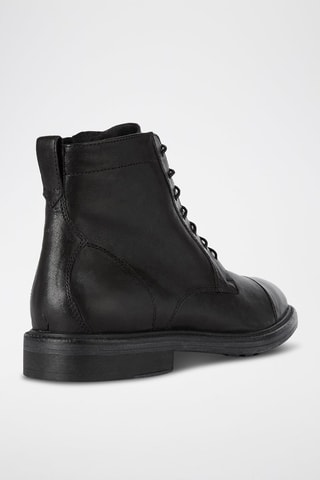 Boots en cuir de mouton nappa Aurelio - Noir