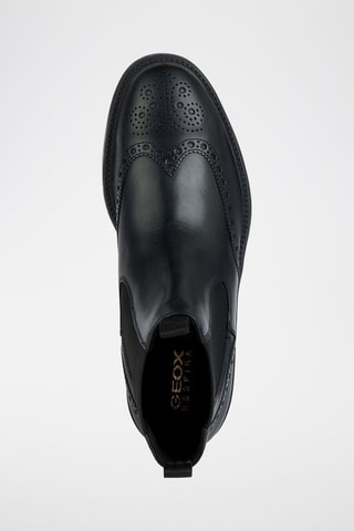 Boots Chelsea en cuir Tiberio - Noir