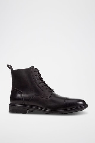 Boots en cuir verni Walk Pleasure - Noir