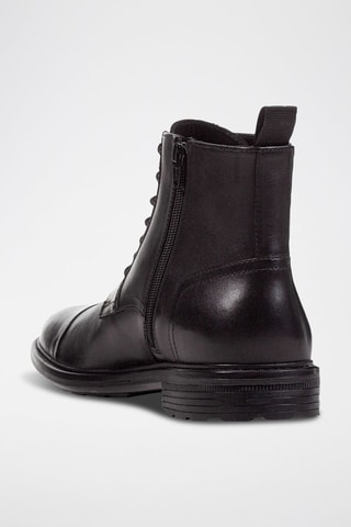 Boots en cuir verni Walk Pleasure - Noir