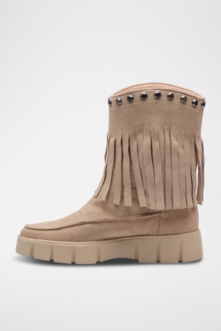 Bottines en nubuck Ghoula - Beige
