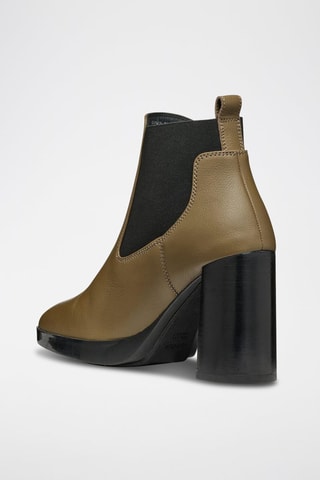 Bottines Chelsea en cuir Teulada - Vert olive