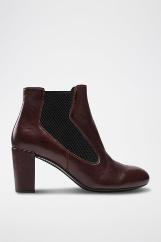Bottines en cuir - Marron