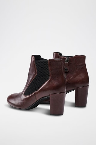 Bottines en cuir - Marron