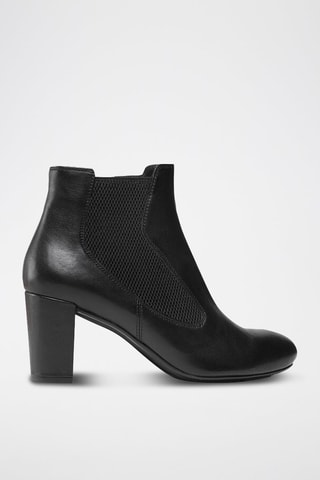 Bottines en cuir - Noir