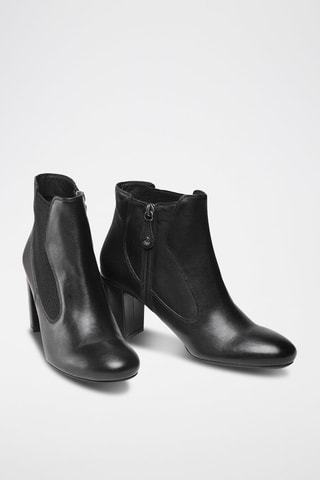 Bottines en cuir - Noir