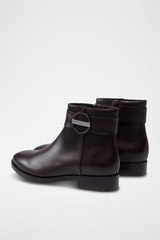 Bottines en cuir - Marron
