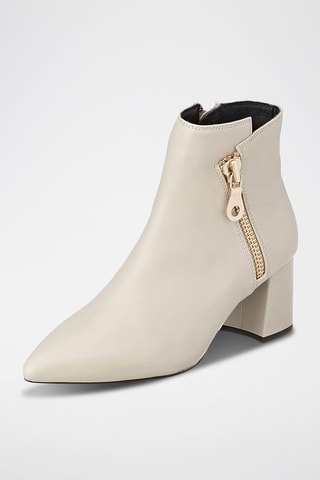 Bottines en cuir Bigliana - Taupe
