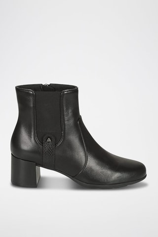 Bottines en cuir - Noir