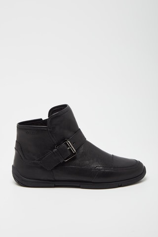Bottines en cuir de chèvre Shiny Noir