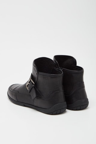 Bottines en cuir de chèvre Shiny Noir
