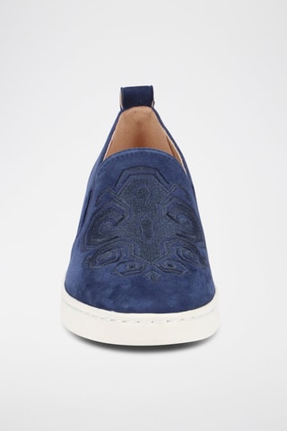 Slip-on en nubuck Jaysen - Bleu marine