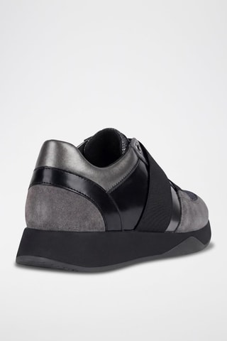 Slip-on en cuir Torrence - Gris et noir