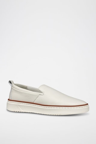 Slip-on en cuir Zackerty - Blanc