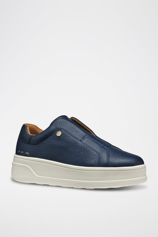 Slip-on en cuir Spherica - Bleu marine