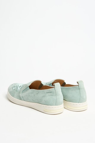 Slip-on en cuir suédé - Vert menthe