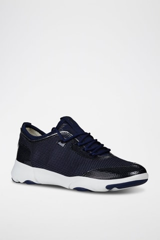 Sneakers en cuir - Bleu marine