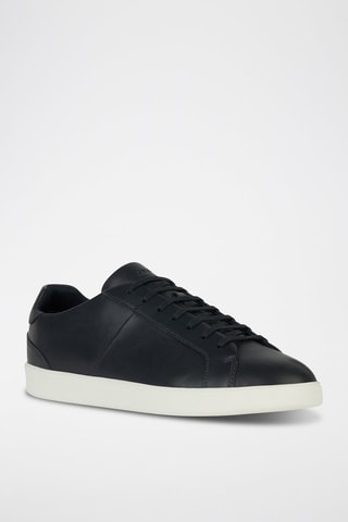 Baskets en cuir Regio - Bleu marine