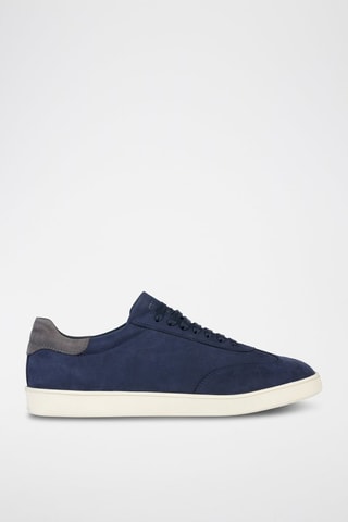 Baskets en cuir Regio - Bleu marine