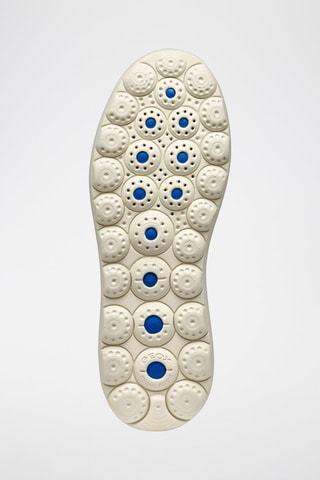 Baskets en cuir Spherica - Blanc et bleu clair