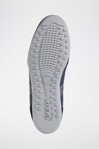 Baskets en cuir Wells - Bleu marine