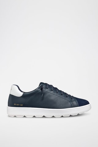 Baskets en cuir Spherica - Bleu marine
