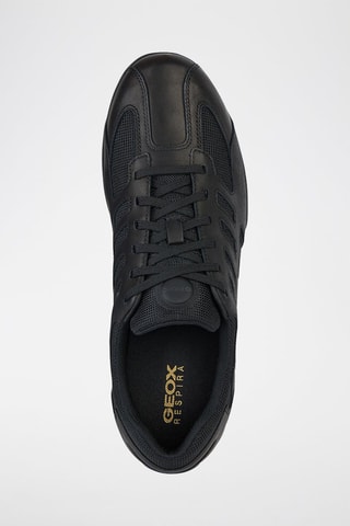 Baskets en nubuck Snake - Noir
