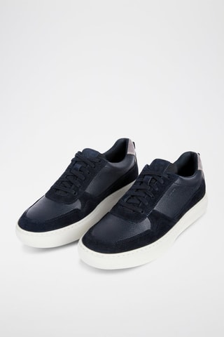 Baskets en cuir Deiven - Bleu marine